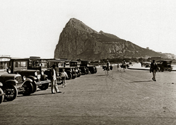 The importation of Toyota vehicles to Gibraltar in black and white 