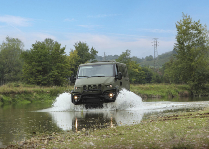 IDV vehicle driving through water
